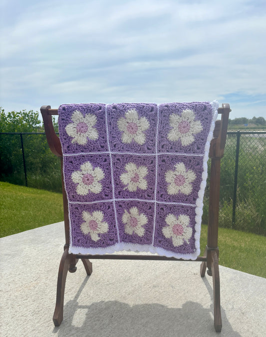Flower Granny Square Blanket