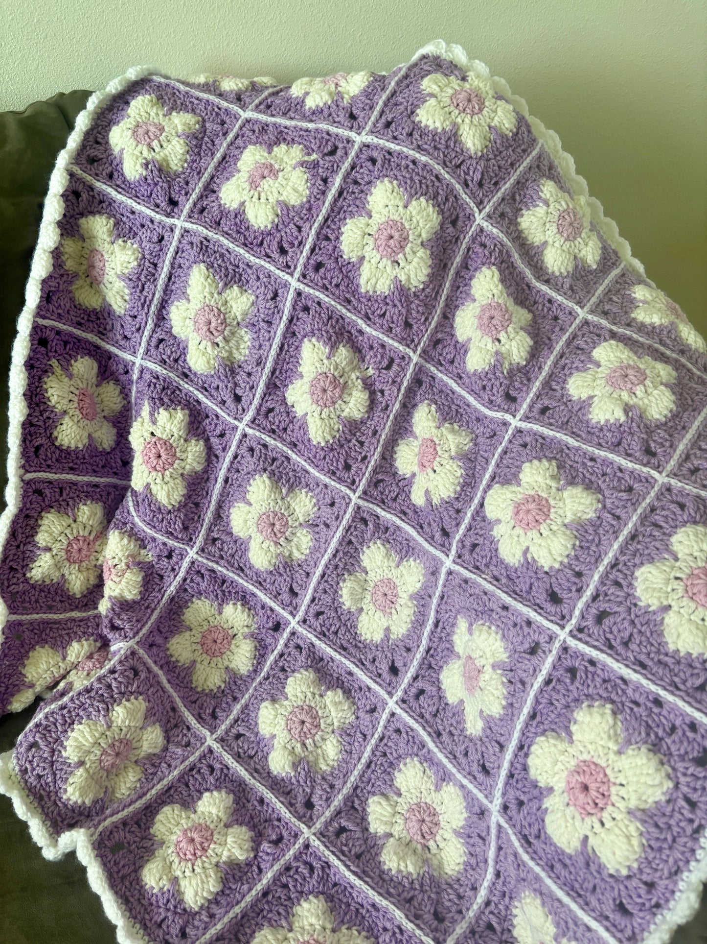 Flower Granny Square Blanket